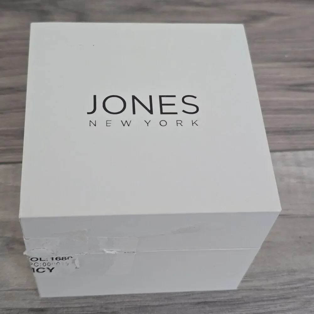 Jones New York Women's Gold-Tone Crystal Watch & Matching Bracelet Set